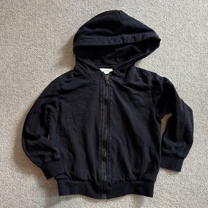 Fendi Kids Black Zip-Up Hoodie